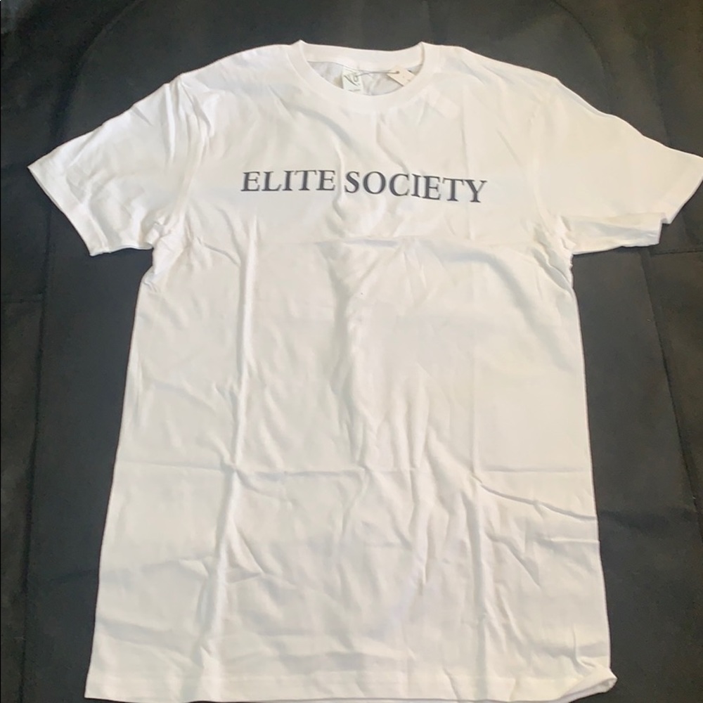 ELITE SOCIETY WHITE TSHIRT SMALL